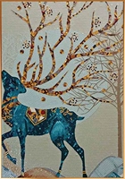 Разрежьте ночной свет оленя H100W70