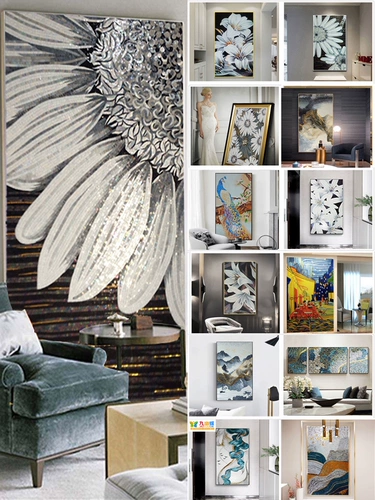 Мозаика, современная головоломка на солнечной энергии, подсолнух