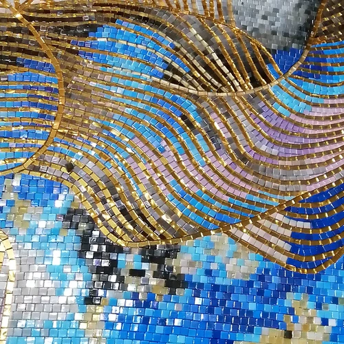 Легкая роскошная простая линия ледяная фарфоровая мозаика резка рисовать головоломка орфография декоративная живопись крыльца висящая фоновая стена