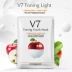 V7 Toning Fruit Face Mask 10 miếng làm trắng mặt mặt nạ lười trái cây 10 miếng - Mặt nạ