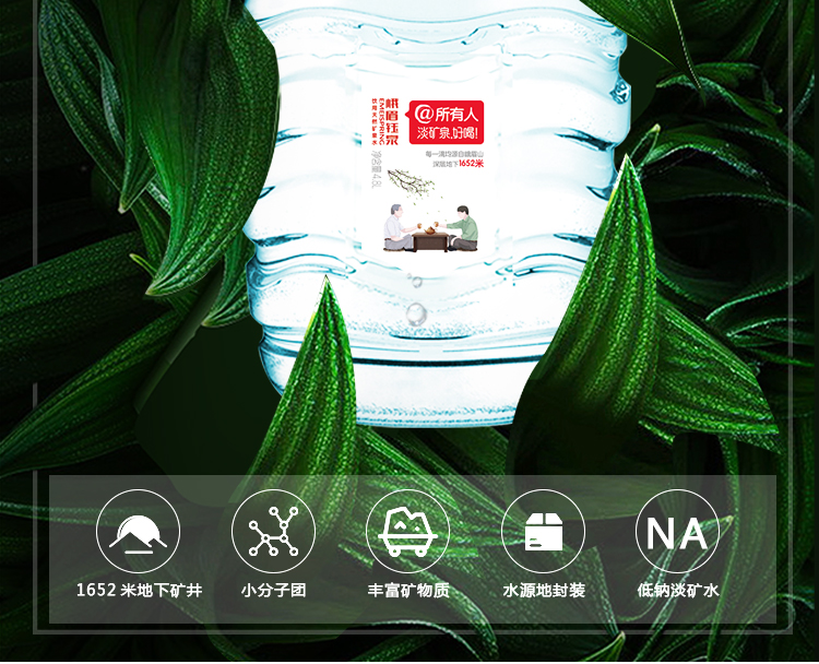 峨眉钰泉 1652米饮用天然矿泉水 4.8L*4桶装 图3