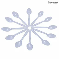 100pcs econoical plastic spoon western disposable spoons