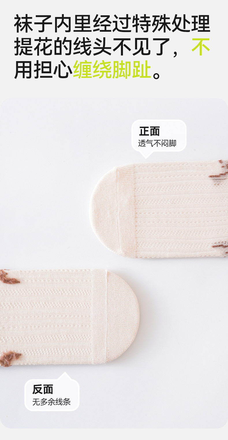 宝宝地板袜夏薄款防滑隔凉婴幼儿学步袜室内夏季棉儿童网眼袜子薄 — 17