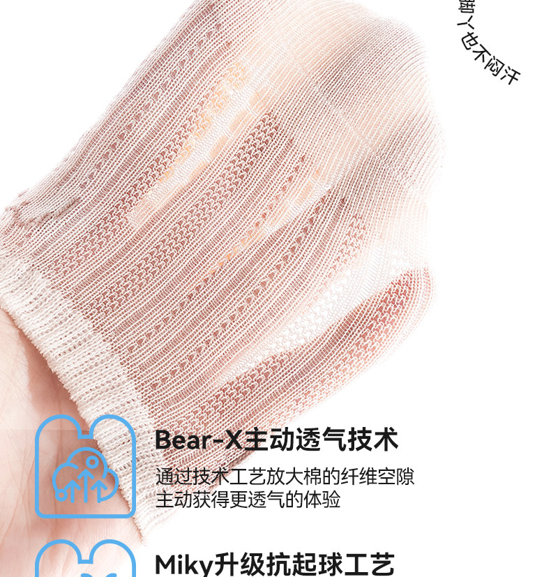 宝宝地板袜夏薄款防滑隔凉婴幼儿学步袜室内夏季棉儿童网眼袜子薄 — 10