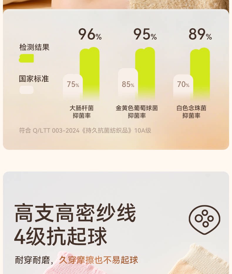 儿童袜子秋薄款纯棉童袜女孩宝宝女宝女童秋冬棉袜春秋中筒袜秋季 — 11