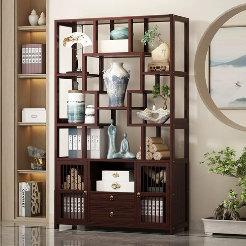 Новый стеллаж Bogu в китайском стиле из немассивного дерева Duobao Pavilion стеллаж для хранения чая витрина офисный чайный сервиз украшения стеллаж для хранения