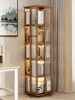 Household Rotating Bookshelf Floor-Standing Multi-Functional Storage Rack for Living Room Modern Simple Multi-Layer Space-Saving Storage Artifact
