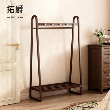 Freestanding Coat Rack, Clothes Rack for the Foot of the Bed, a Magic Solution for Storing Clothes at Night, Vintage-Style Home Entryway Clothes Rack