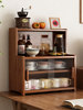 Kitchen Storage Rack Desktop Cup Storage Cabinet Multifunctional Coffee Cup Display Rack Non-Solid Wood Dustproof Storage Cabinet