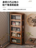 Bogu Rack Small Chinese Tea Cabinet Storage Shelf Tea Room Dustproof Tea Cabinet Wall-Mounted Multi-Functional Storage Cabinet Bookcase
