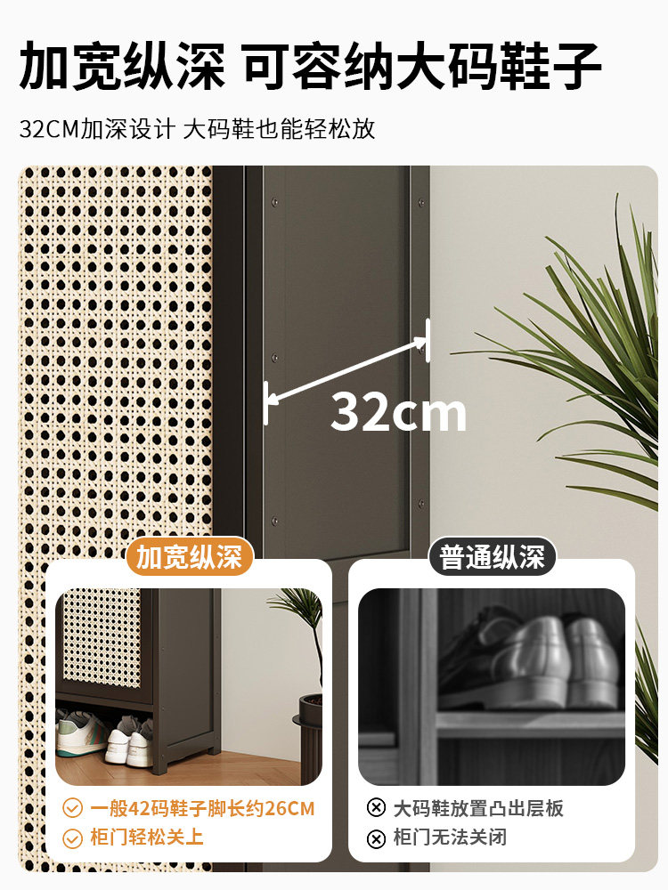 Multi-Layer Shoe Rack for Home Entrance, Shoe Cabinet Storage Solution, Stylish Indoor Large-Capacity Shoe Storage Cabinet