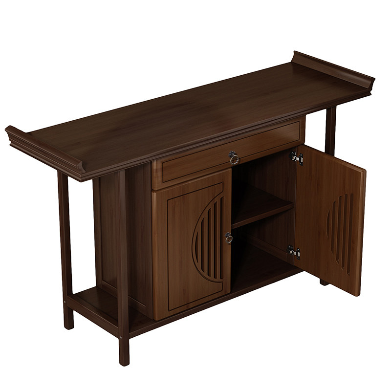 New Chinese-Style Entrance Table, Zen-Style Foyer Narrow Table, Modern Minimalist Living Room Side Table, End View Table, Foyer Cabinet