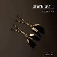 Пара листьев дерева ретро -перьев