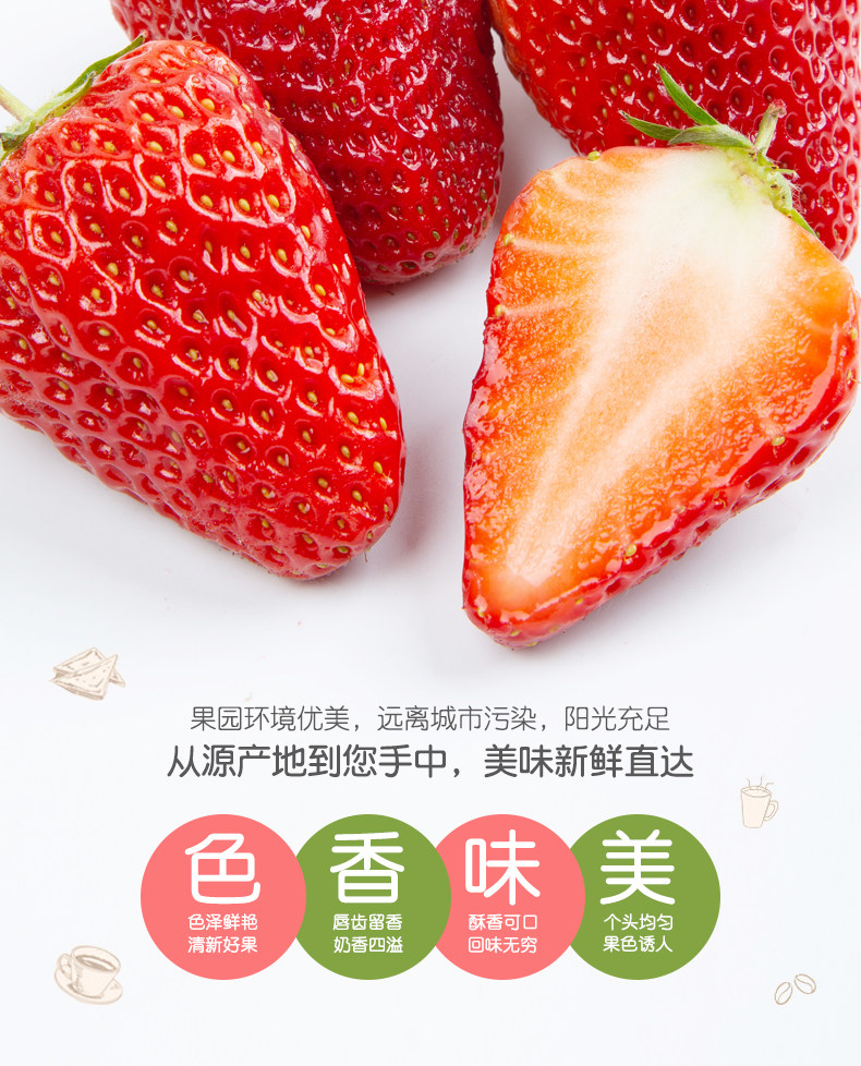 当季现货 奶油草莓 2斤 图2