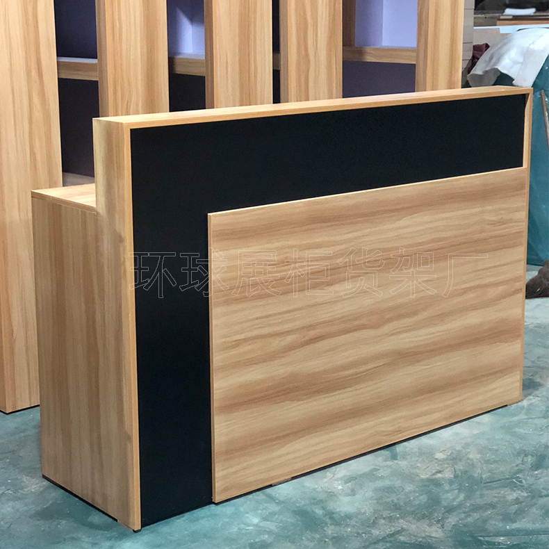 The whole store custom free solid wood 90 ecological board paint glasses shop display cashier front desk overall delivery