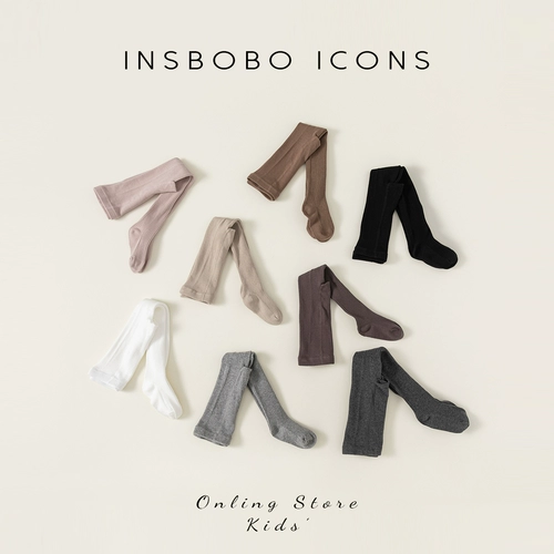 Весенние эластичные штаны, осенние детские носки, тренд сезона, в обтяжку