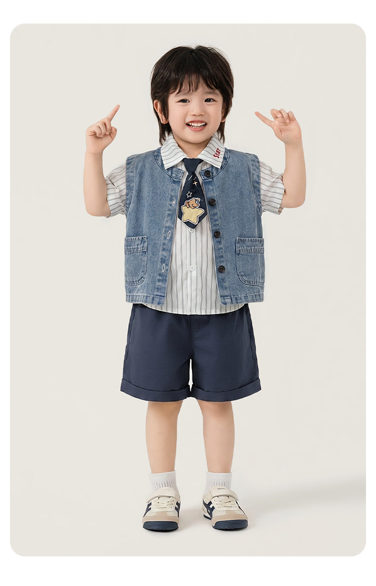 男童秋套装周岁男宝礼服2026新款小少爷衣服婴儿春秋童装洋气衬衫 — 26