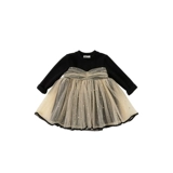 Весеннее утепленное платье, модная юбка на девочку, комплект, лонгслив, осенний наряд маленькой принцессы