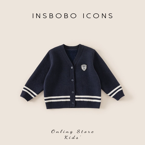 Детский трикотажный свитер для мальчиков, кардиган, весенняя детская куртка, тренд сезона