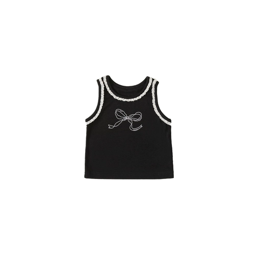 INSbobo Детская майка топ, тонкая спортивная футболка без рукавов, детская одежда, в западном стиле