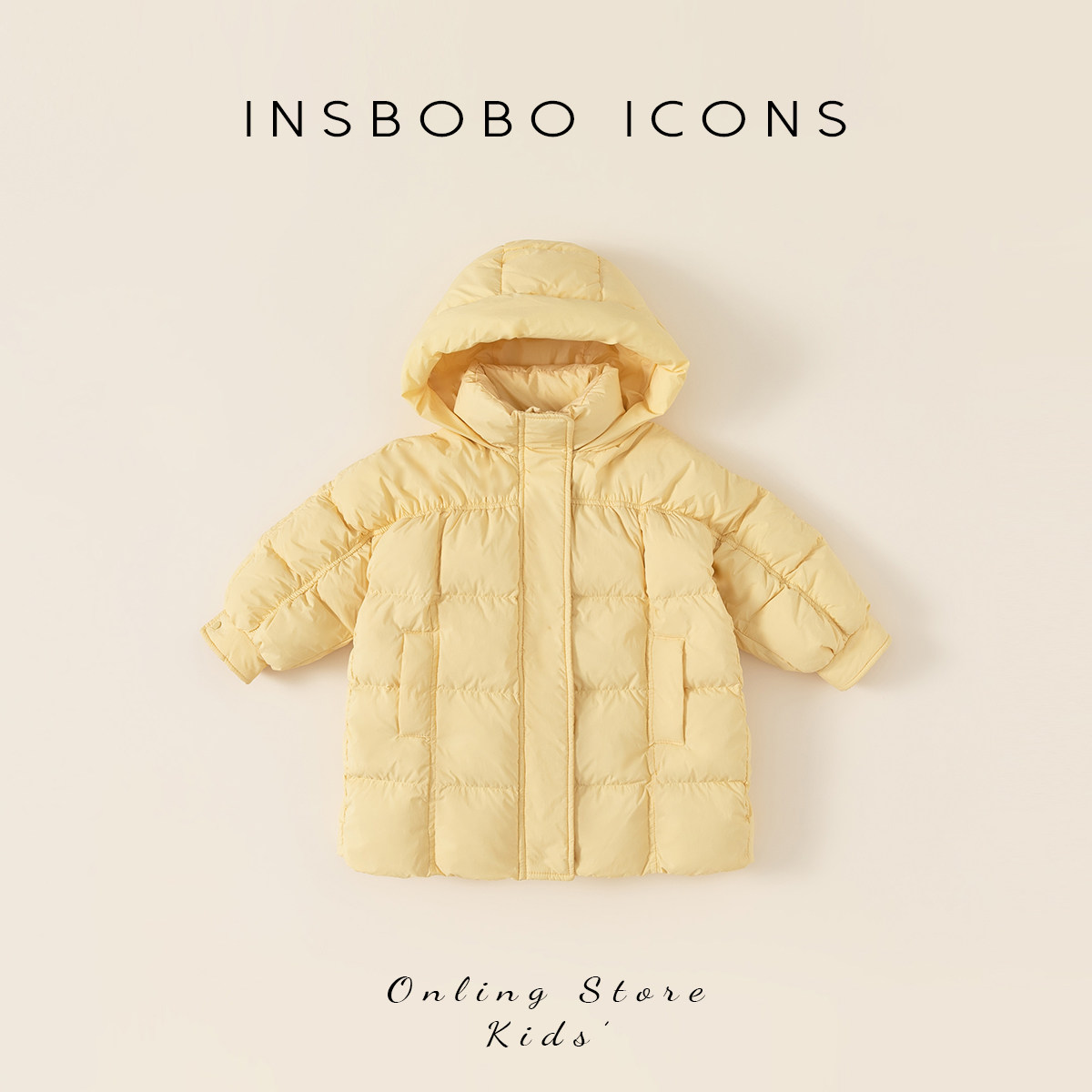 Girl's down clothes Winter Children's down clothes Long style Autumn Winter Clothing Women Bao Plums for children Children's clothing insobo-Taobao