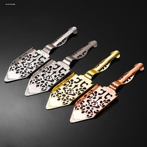 Stainless steel 304 absinthe spoon sugar cube colander mesh filter ice tray bitters bar filter spoon strainer