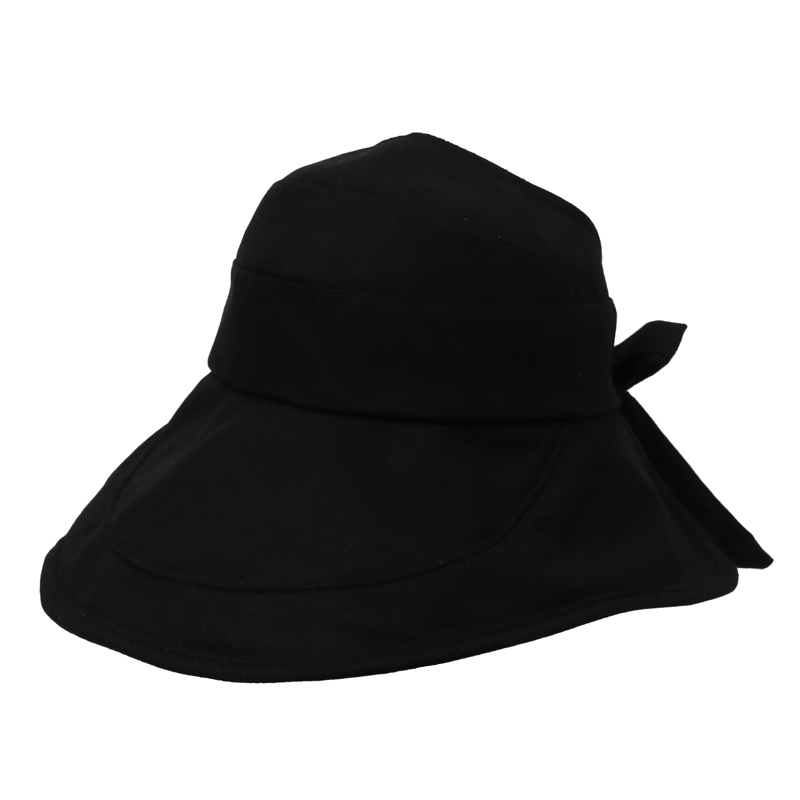 BlackJapan UV Sunscreen Hat female Korean version Versatile veil Big eaves Internet celebrity Fisherman hat ultraviolet-proof sunshade Hollow cap