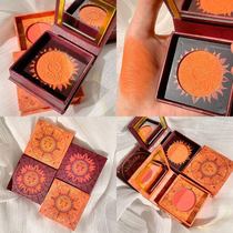 Ins Super Fire Sun God Blush Plate Orange Rouge Plum Pearl Matte Natural Brightening Skin Color One Plate