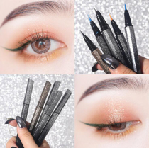 xixi Color Eye Line Liquid Pen Female No Fainting Waterproof New Hands Beginners Slim heads Extremely Fine Gel Pen Brown Li Jiaqi