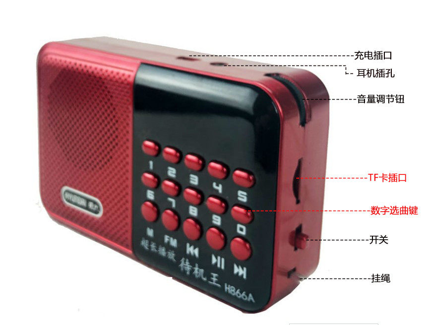 Super Long Play Audio Machine Seniors Listening To Play Machine High-definition Sound Quality Big Volume Chargers Singing Drama Machine Reviews mp3