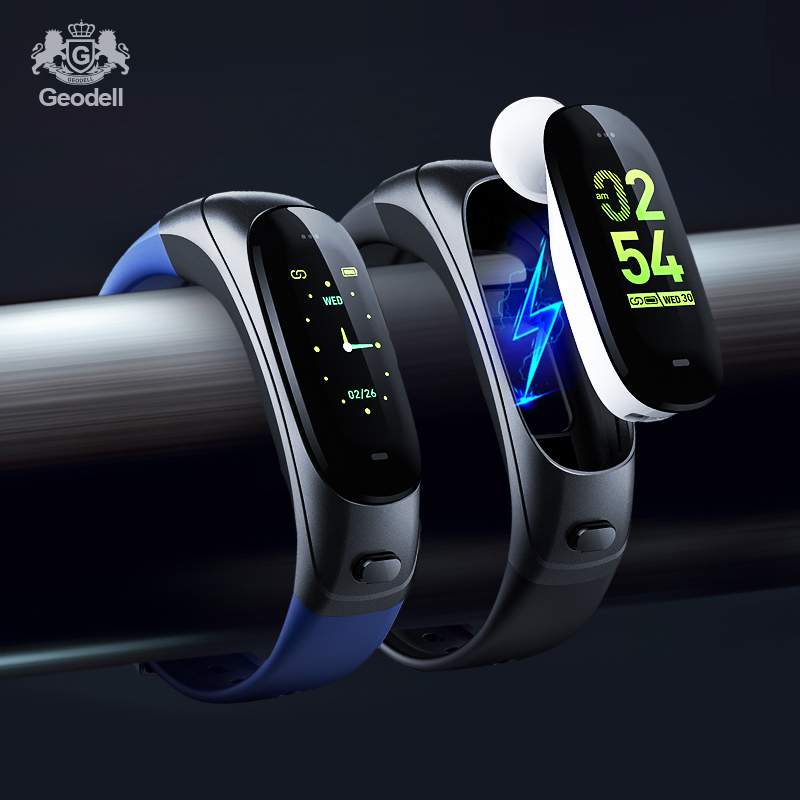 New Smart Bracelet with Call Function, Earphone 2-in-1, Blood Pressure and Heart Rate Measurement, Bluetooth Watch, Sports Watch for Men and Women, Can Answer Calls, Driving, Business Watch, Gift, High-Precision Sleep Monitoring, Heart Health