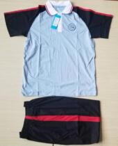 Shanghai Cao Yang Second High School Affiliated School Uniform Summer Suit for men and women with the same short sleeve T-shirt shorts