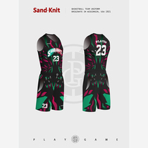 Digital printing basketball suit set 2021 new ghosts element Original Design Tide jersey basketball customization