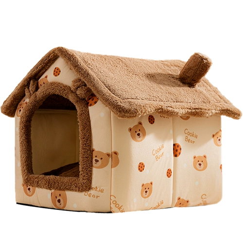 Кошачье гнездо с подогревом, зимнее утолщенное, постоянная температура, зимнее теплое домашнее гнездо, закрытое кошачье гнездо, специальное кошачье спальное гнездо на зиму