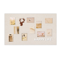 Photo wall felt board wall stickers punch-free message board cork board wall hanging display board wall decorative wall board self-adhesive