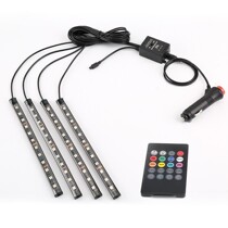 Car Decorative Lights In-car Atmosphere Light Led Reflexology Music Sound Control Rhythm Musiccolors ten Soundlight