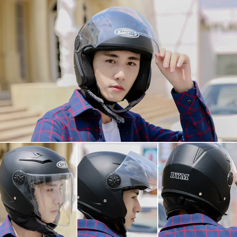 Keep warm electric car, universal hat, half helmet