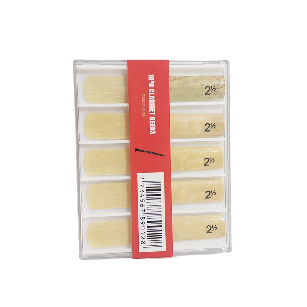 Shixiang B-down clarinet black pipe reed whistle piece No 2 5 (10 pieces) Transparent boxed musical instrument accessories