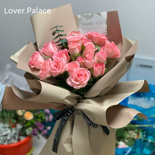 Flower Express Tongcheng Пекин Шанхай, Шанхай, Шэньчжэнь Гуанчжоу Чунцин Чэнду Красное порошок шампанский микс с шампанским и спичкой цветочный букет день рождения