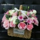 Q Стиль -Пинк Цветочная Корзина