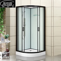 New Spyker integral bathroom shower room Fan-shaped integrated household bath bathroom partition glass bath room