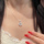 Ожерелье из чистого серебра S999 пробы blooming sterling silver, женская легкая роскошная нишевая высококачественная универсальная цепочка на ключицу для подружек и подруг mini 2