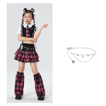 Childrens jazz dance accessories butterfly waist chain versatile belt waist with jk skirt pants chain design trend ins
