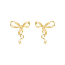 (Self-operated) VITARING Bow Earrings Women’s Niche Design 925 Silver Earrings Personalized Light Luxury Gift for Best Friend