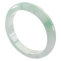 (Self-operated) Qianyu Picking Up Burmese natural A-grade jade ice permeable moist and light green flower old water foot bracelet