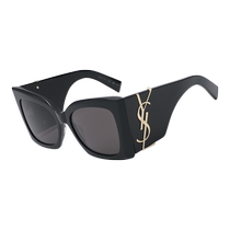 (Self-operated) YSL Yves Saint Laurent womens sunglasses with wide legs and face small sunglasses fashion internet celebrity model M119