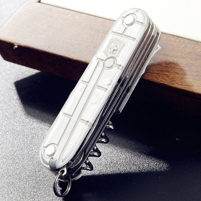 Victorinox Swiss Army Knife Urban Hunter Multifunctional Sergeant's Knife Outdoor Small Folding Knife 1.3713 Silver