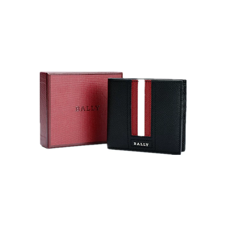Кожаный бумажник Bally, держатель для карт, натуральная кожа