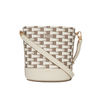 (Self-Employed) Bally Bali Early Spring Fashion New Lady Retro Grey Old Flower Bucket Bag 6307162