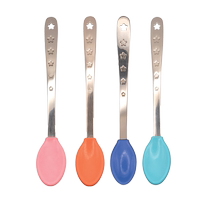 (Self-operated) NUBY baby temperature-sensing spoon for feeding water and rice cereal temperature-sensing color-changing baby anti-scald complementary food training spoon